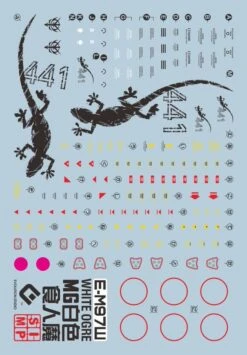 E49 MG Zaku II White Ogre Decal Sheet -Model Circuit Shop 06 10 E49ZakuIIWhiteOrge 1