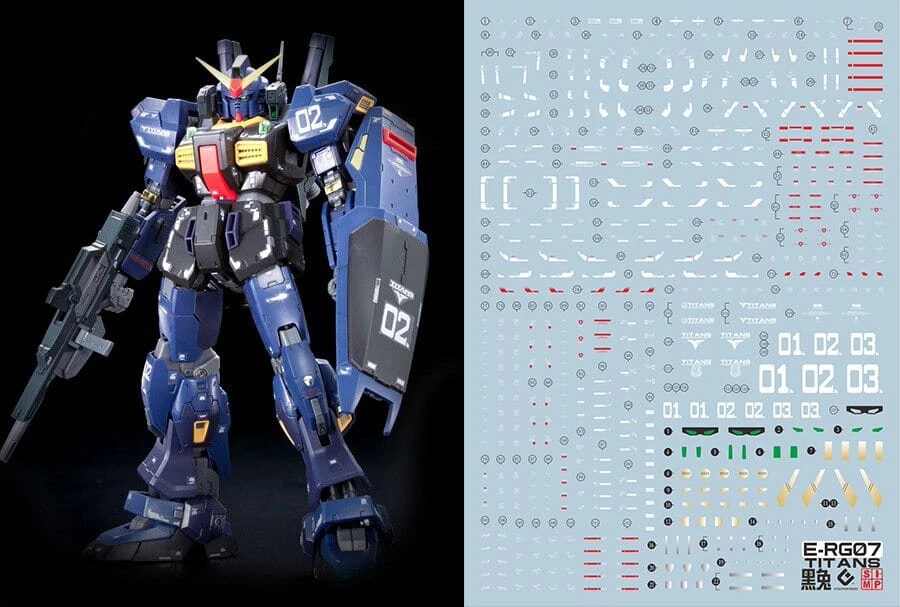 C05 RG RX-178 Gundam Mk-II (TITANS) Decal Sheet 3 C05 RG RX-178 Gundam Mk-II (TITANS) Decal Sheet