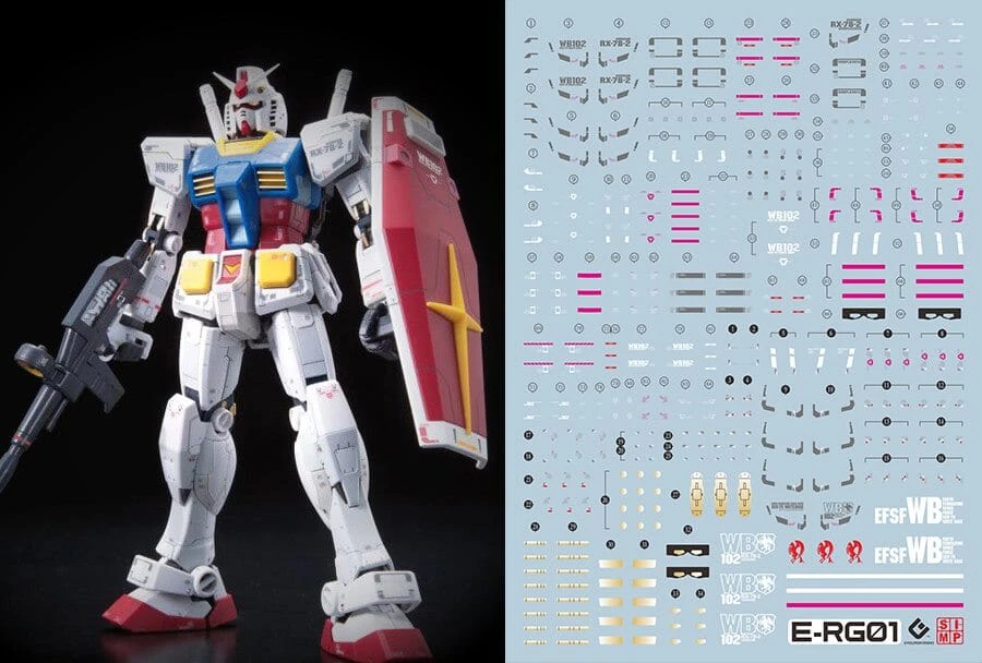 C23 RG RX-78-2 Gundam Decal Sheet 3 C23 RG RX-78-2 Gundam Decal Sheet