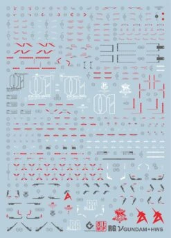 C70 RG Nu Gundam + HWS Extreme Clear Decal Sheet -Model Circuit Shop 06 14 C70RGNuGundam HWSExtremeClearVer. 1
