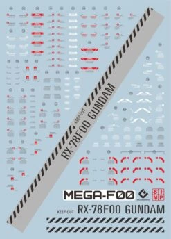 D19 Mega Size 78F0(Extrem Clear) Decal Sheet 7 D19 Mega Size 78F0(Extrem Clear) Decal Sheet -Model Circuit Shop 06 60 D19MegaSizeRX78F00 2