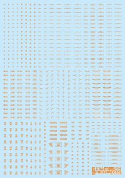 1/144 RB03 Caution Decal One Color Orange (1 Pc)