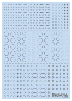 Accent Decal A Gray (1pc)