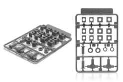 Wave PLASTIC SUPPORT PARTS 2 For PC-05 - Firm Polycaps For Movable Mecha Joints, 5mm