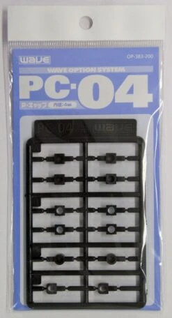 Wave PE SLEEVE PC-04 - Poly Caps And Connectors For Moving Mecha Parts, 4mm -Model Circuit Shop 1 3 4