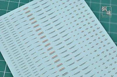 Warning Decal All Scale Gundam & Weapon (Gray) Builders Parts 3 Warning Decal All Scale Gundam & Weapon (Gray) Builders Parts