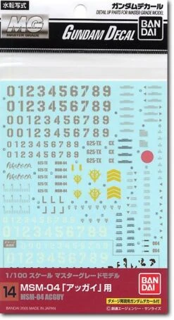 Bandai Gundam Decal 14 - MG Acguy Decal