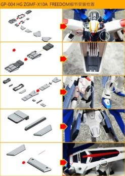 D.U.A Details Upgrade Accessories GP-004 HGCE Freedom 8 D.U.A Details Upgrade Accessories GP-004 HGCE Freedom -Model Circuit Shop 3D Anubis Plastic Detail Add On Plastic Detail up Upgrade For Bandai 2
