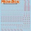 Mecha Decal 001-R USA Gundam X Child Of Mecha CARTOGRAF 1/144