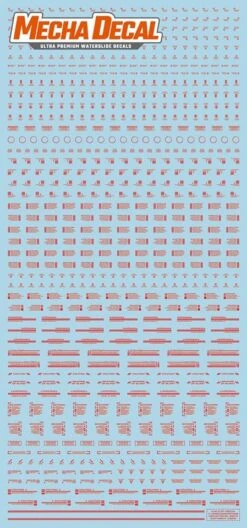 Mecha Decal 001-R USA Gundam X Child Of Mecha CARTOGRAF 1/100