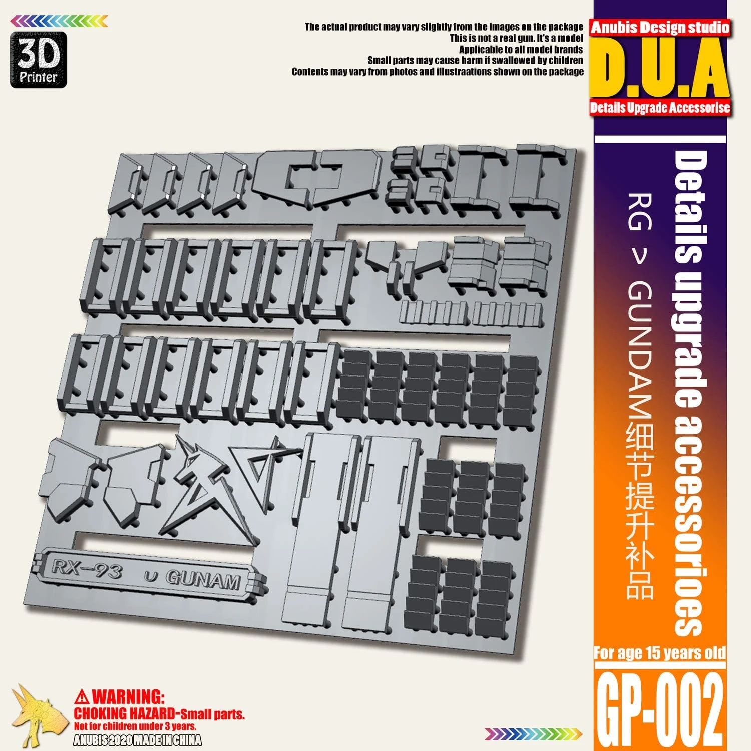 D.U.A Details Upgrade Accessories GP-002 Rg RX-93 Nu 3 D.U.A Details Upgrade Accessories GP-002 Rg RX-93 Nu