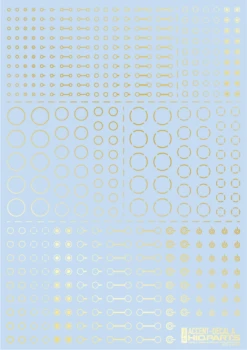 Accents Decal A Gold(1pc)