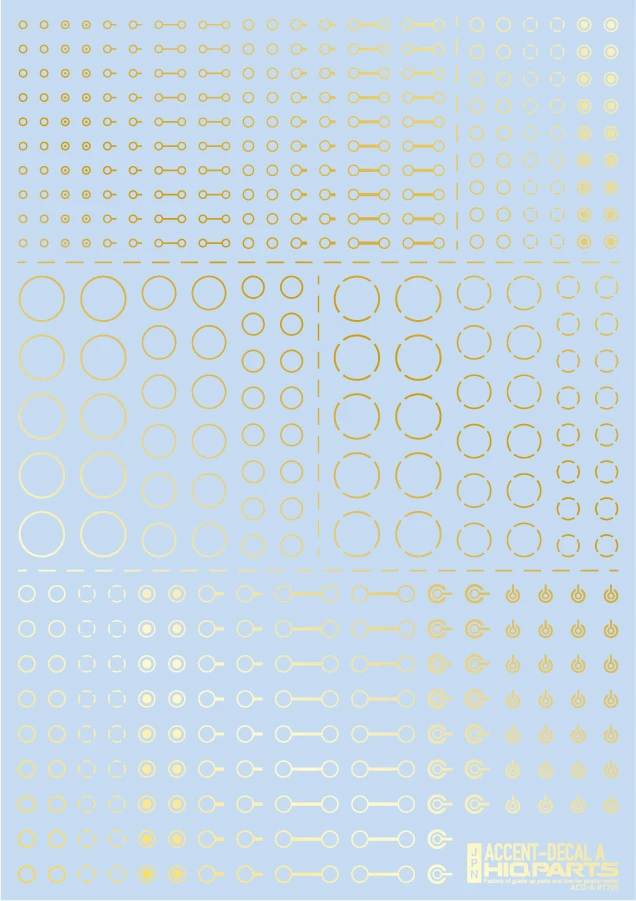 Accents Decal A Gold(1pc) 3 Accents Decal A Gold(1pc)