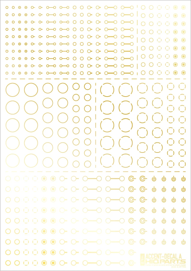 Accents Decal A Gold(1pc) 4 Accents Decal A Gold(1pc) - Image 2