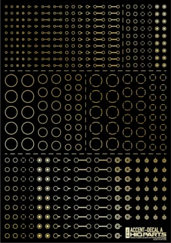 Accents Decal A Gold(1pc) 8 Accents Decal A Gold(1pc) -Model Circuit Shop ACD A GO 3