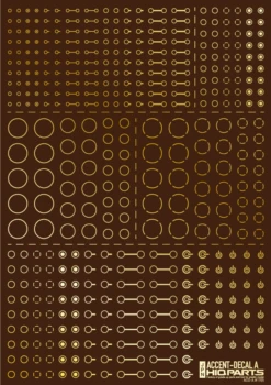 Accents Decal A Gold(1pc) 9 Accents Decal A Gold(1pc) -Model Circuit Shop ACD A GO 4