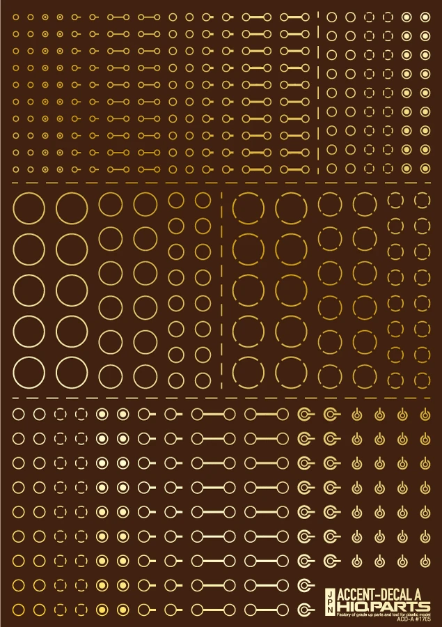 Accents Decal A Gold(1pc) 6 Accents Decal A Gold(1pc) - Image 4