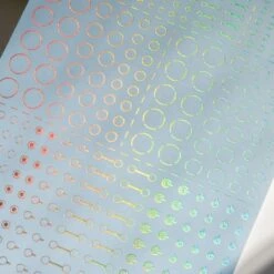 Accent Decal A Foil Hologram Silver(1pc) -Model Circuit Shop ACD A HLS 5