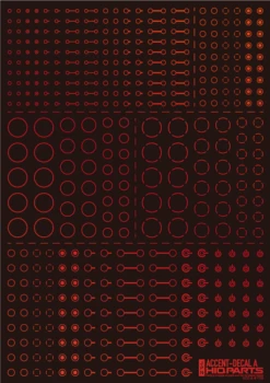 Accent Decal A Foil Red(1pc) -Model Circuit Shop ACD A HMR 2