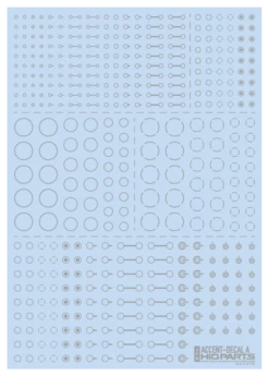 Accent Decal A Light Gray(1pc)