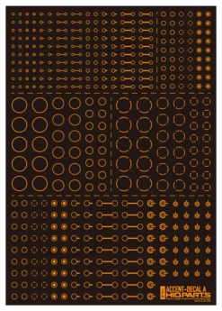 Accent Decal A Orange(1pc) -Model Circuit Shop ACD A OR 3