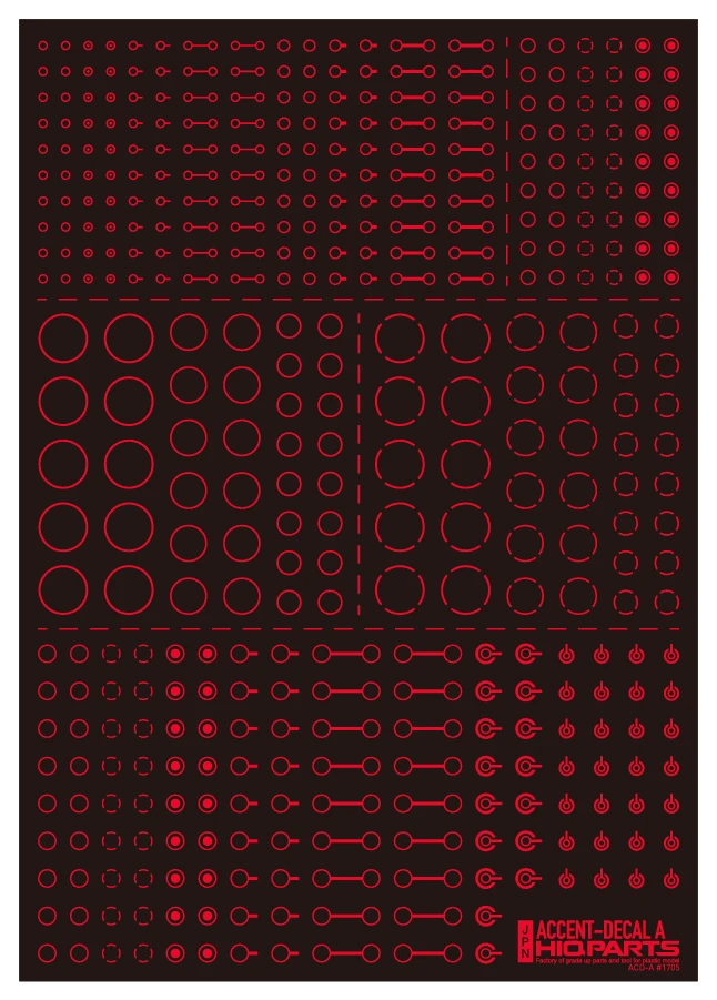 Accents Decal A Red(1pc) 5 Accents Decal A Red(1pc) - Image 3