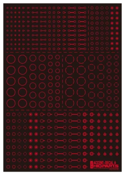 Accents Decal A Red(1pc) 7 Accents Decal A Red(1pc) -Model Circuit Shop ACD A RE 3