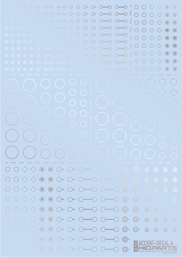 Accent Decal A Silver(1pc) 3 Accent Decal A Silver(1pc)