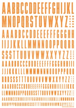 CND Decal Alphabet Orange(1pc) -Model Circuit Shop CNDA OR 2