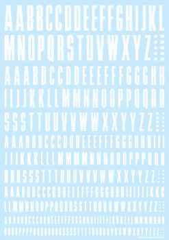 CND Decal Alphabet White(1pc)