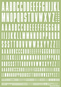 CND Decal Alphabet White(1pc) 7 CND Decal Alphabet White(1pc) -Model Circuit Shop CNDA WH 3