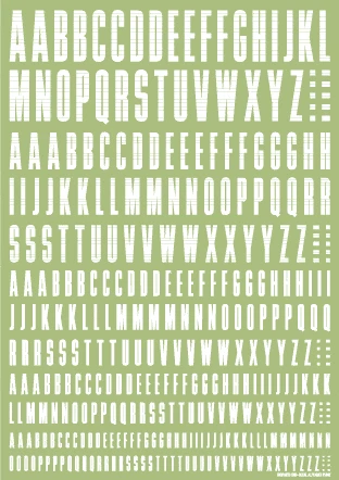 CND Decal Alphabet White(1pc) 5 CND Decal Alphabet White(1pc) - Image 3