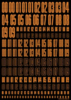 CND Decal Number Orange(1pc) 7 CND Decal Number Orange(1pc) -Model Circuit Shop CNDN OR 3