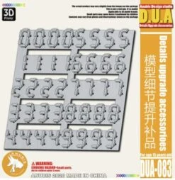 D.U.A Details Upgrade Accessories DUA-83 Numbers