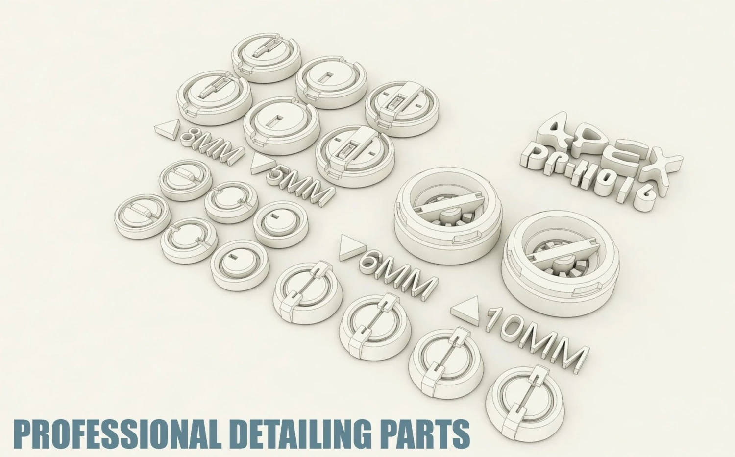 Apex Detailing Parts DP-H016 Circle Panel 3 Apex Detailing Parts DP-H016 Circle Panel