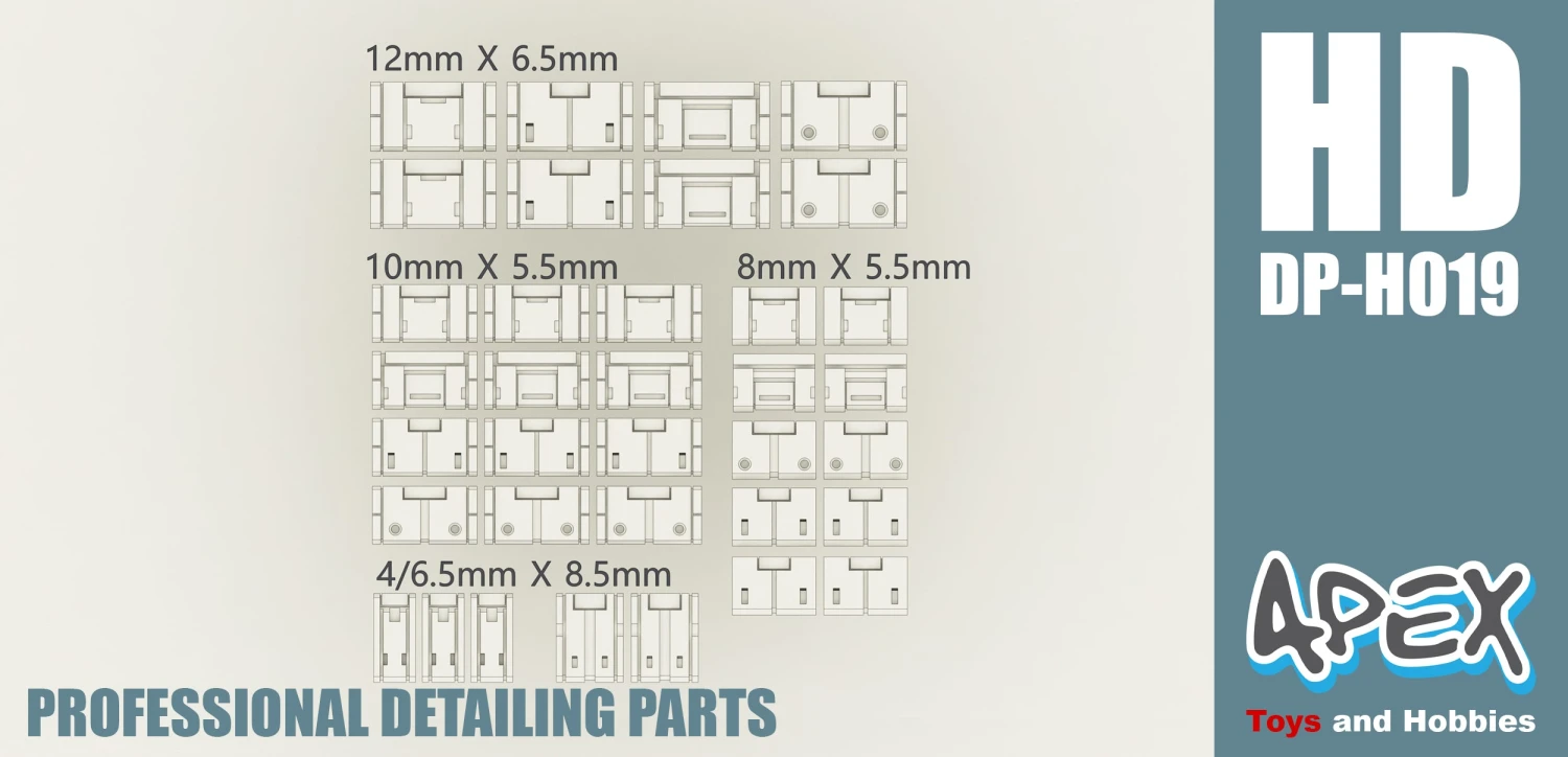 Apex Detailing Parts DP-H019 Detail Panel Addon 4 Apex Detailing Parts DP-H019 Detail Panel Addon - Image 2