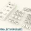 Apex Detailing Parts DP-R005 Minus Mold Detail Parts -Model Circuit Shop DP R005A