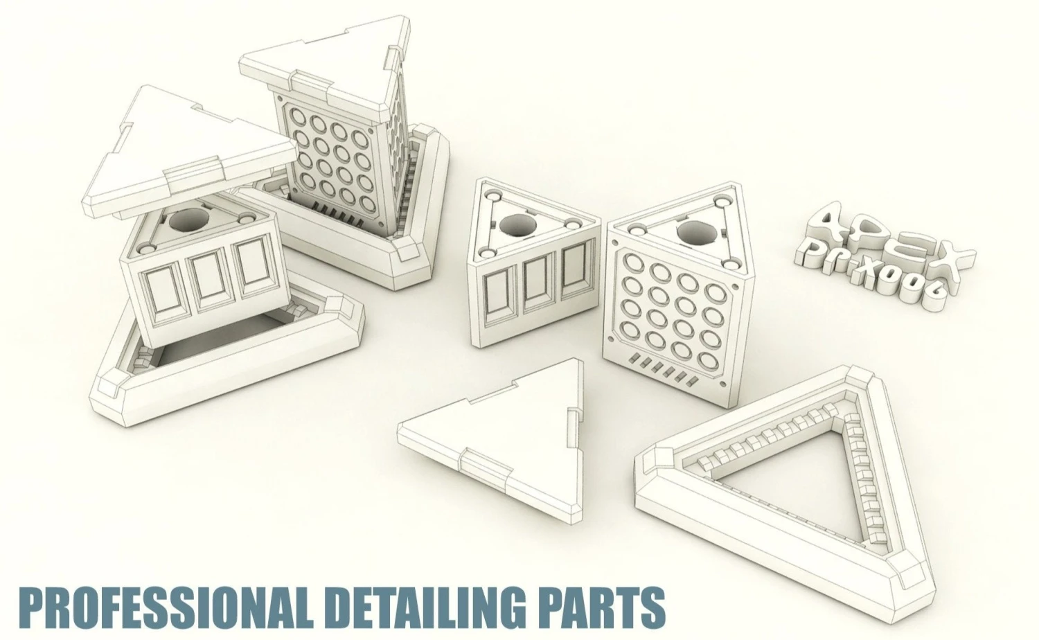 Apex Detailing Parts DP-X006 Missal Launcher 3 Apex Detailing Parts DP-X006 Missal Launcher