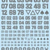 DZ Number Decal Grey(1pc) 1 DZ Number Decal Grey(1pc) -Model Circuit Shop DZN GRE 1