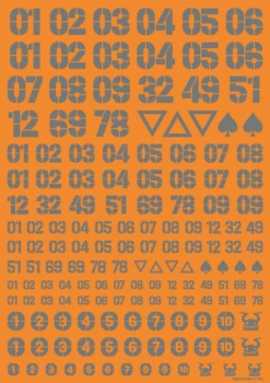 DZ Number Decal Grey(1pc) 9 DZ Number Decal Grey(1pc) -Model Circuit Shop DZN GRE 3