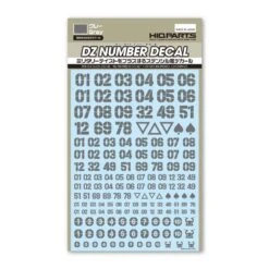 DZ Number Decal Grey(1pc) 11 DZ Number Decal Grey(1pc) -Model Circuit Shop DZN GRE 6