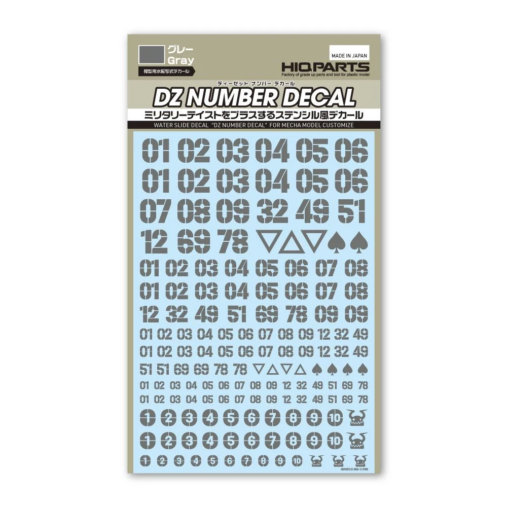 DZ Number Decal Grey(1pc) 7 DZ Number Decal Grey(1pc) - Image 5