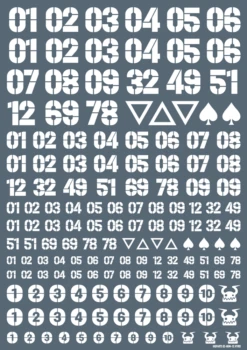 DZ Number Decal White(1pc) 10 DZ Number Decal White(1pc) -Model Circuit Shop DZN WHI 4