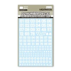 DZ Number Decal White(1pc) 11 DZ Number Decal White(1pc) -Model Circuit Shop DZN WHI 6