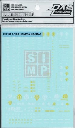 RE Hamma Hamma Water Slide Decal