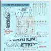 HIRM Wing Zero Custom Water Slide Decal -Model Circuit Shop F19
