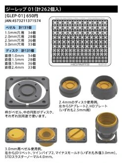 Gateless Etching Parts 01(Total 262pcs) -Model Circuit Shop GLEP 01 6 1