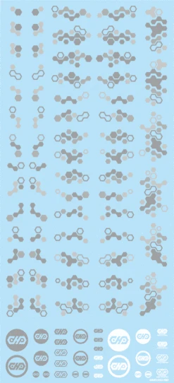 Hex Camouflage Decal 2 Gray (1 Sheet) 8 Hex Camouflage Decal 2 Gray (1 Sheet) -Model Circuit Shop HEXC2 GRE 2