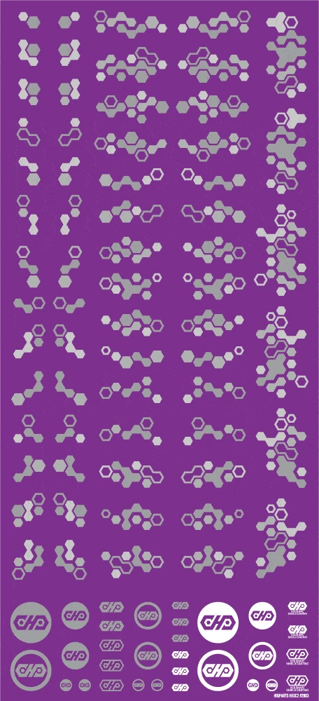 Hex Camouflage Decal 2 Gray (1 Sheet) 5 Hex Camouflage Decal 2 Gray (1 Sheet) - Image 4