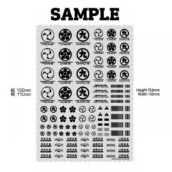 JPN DECAL 00 Red(1pc) -Model Circuit Shop JPN 00 size